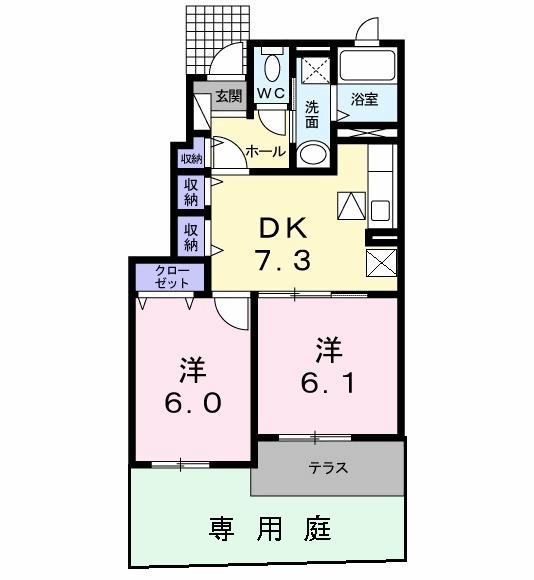 プリムラ　Ｋ・Ｍ（104） 間取り図画像