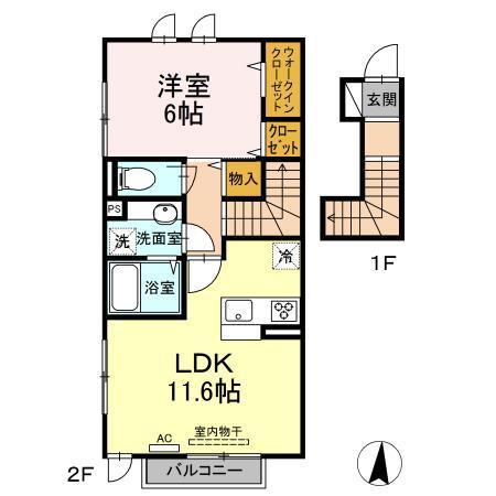 アンジュール氷川台（205） 間取り図画像
