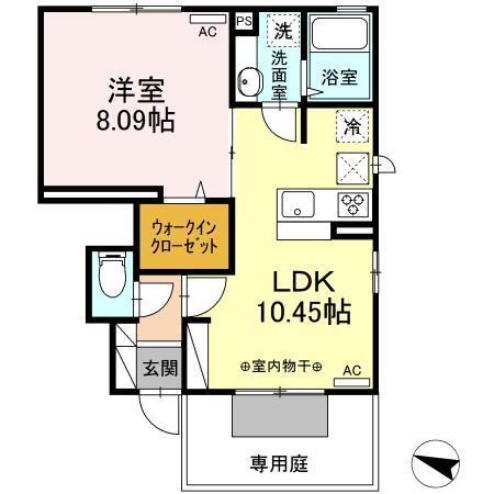 parksideAsami【パークサイドアサミ】　A棟（102） 間取り図画像