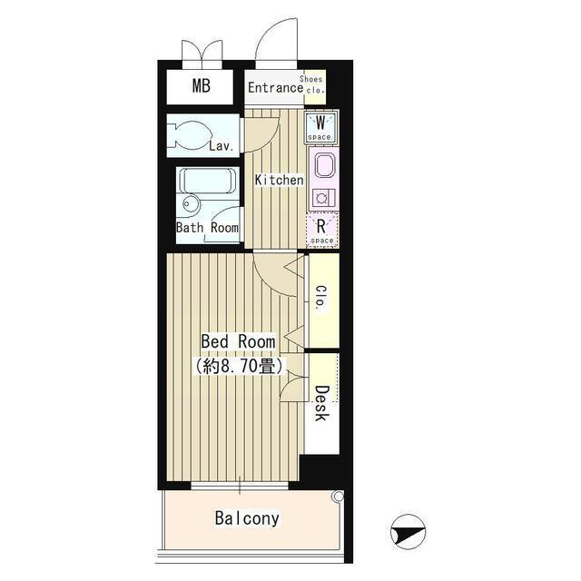 協和高輪マンション（201） 間取り図画像
