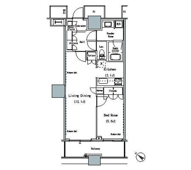 ＴＨＥ　ＴＯＫＹＯ　ＴＯＷＥＲＳ　ＭＩＤＴＯＷＥＲ（1311） 間取り図画像