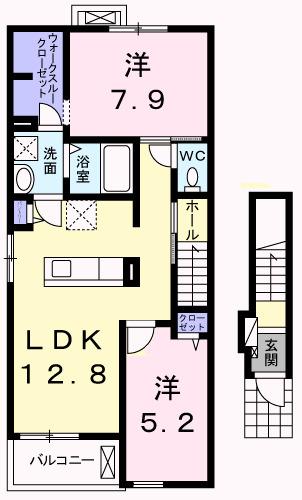ルミエールⅡ（201） 間取り図画像