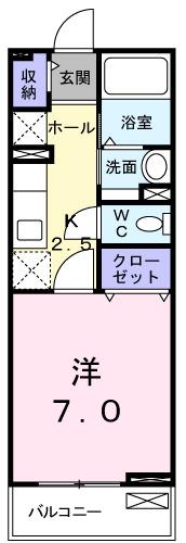 Ｂｌｕｅ　Ｓｋｙ　ｈｏｍｅ箱根（204） 間取り図画像