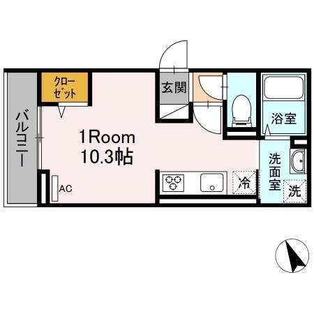 アンジュール北町（203） 間取り図画像