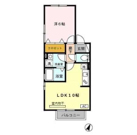 リヴェール　ＡＢ（B202） 間取り図画像