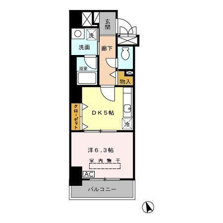 ＦＲＥＵＤＥ ＡＳＡＫＵＳＡ（202） 間取り図画像