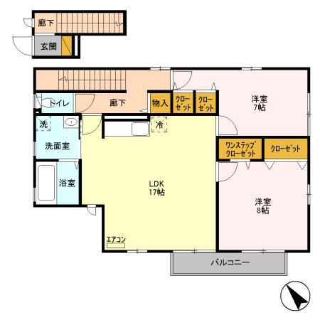 サンノール多摩境　B（B201） 間取り図画像