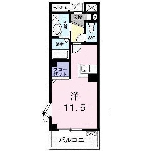 グリーンヒルズ大澤Ｂ（312） 間取り図画像