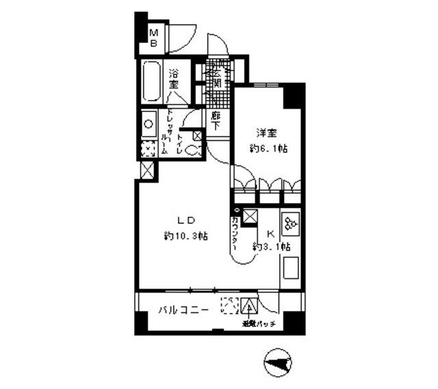 ガーネットコート四谷（905） 間取り図画像