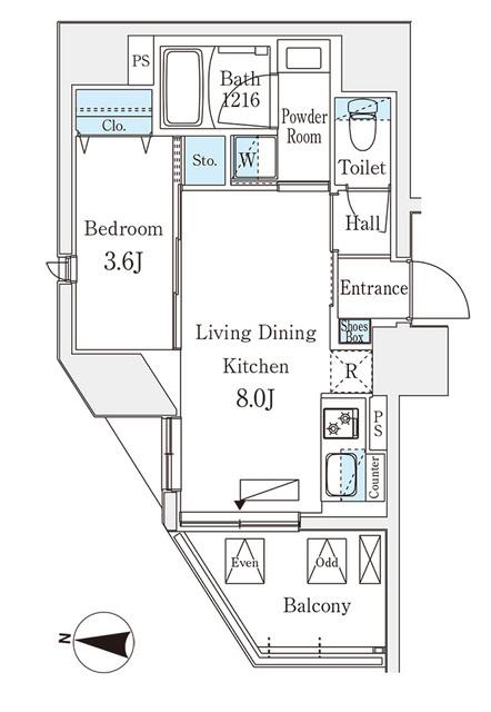 デュオフラッツ池袋（601） 間取り図画像