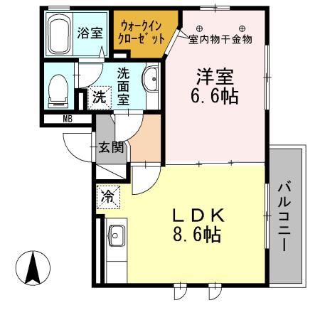 アグレアブル千住（301） 間取り図画像