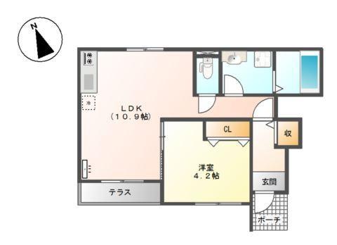 ホワイトジラフ 間取り図画像