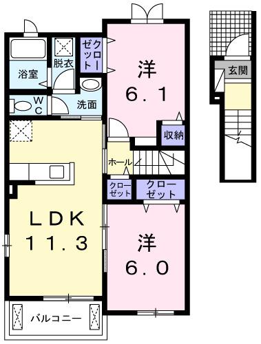 サウス　プリムラ（209） 間取り図画像