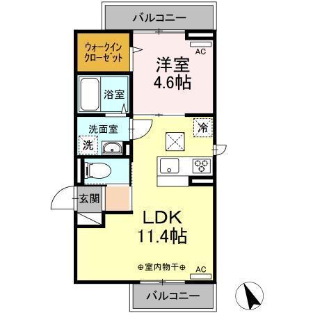 Dフラット大和田（101） 間取り図画像