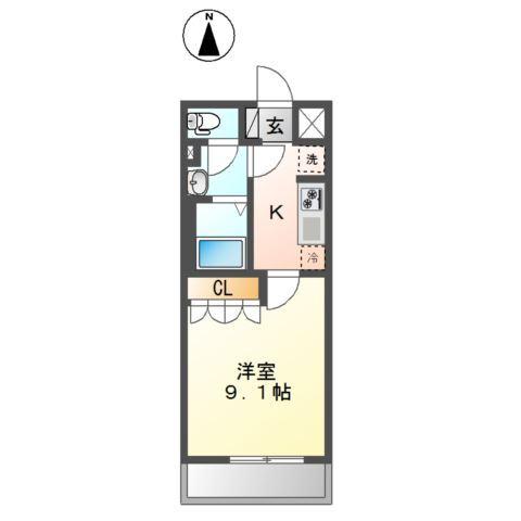 グレイス江北 間取り図画像