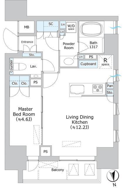 パークホームズ本郷三丁目（701） 間取り図画像