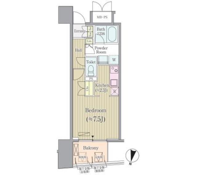 リンデンコート市ヶ谷（302） 間取り図画像