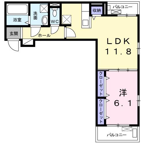 ティータウン　Ⅲ（302） 間取り図画像