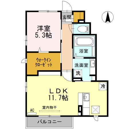 アルジェント・ステラ　B棟（B103） 間取り図画像