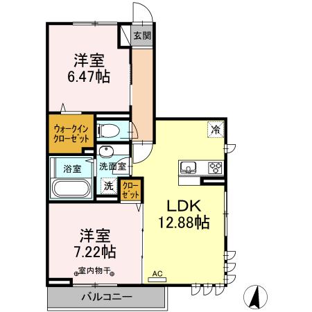 grace（301） 間取り図画像
