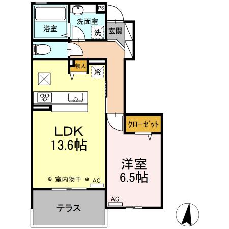 シルフィッド　S（102） 間取り図画像