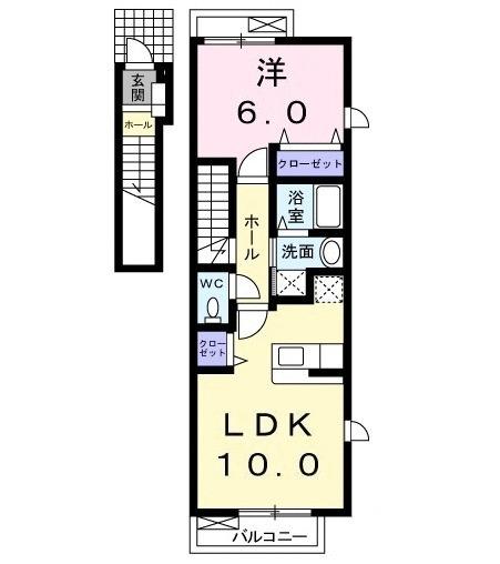 アンジュコリーヌ（201） 間取り図画像