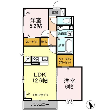 メゾン・ド・プリュネ（303） 間取り図画像