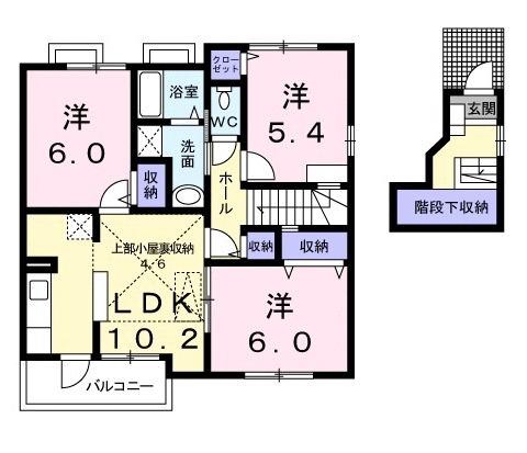 デルソル（201） 間取り図画像