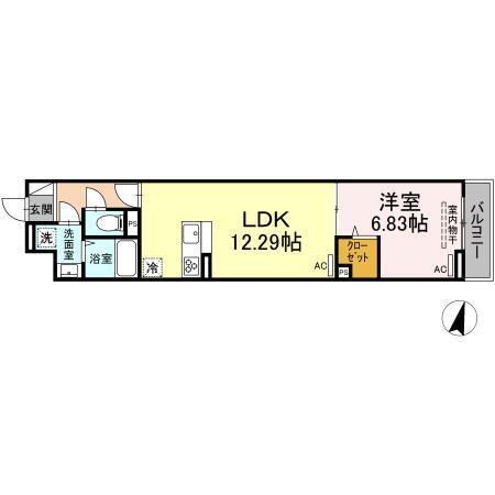セレスティア高松（302） 間取り図画像