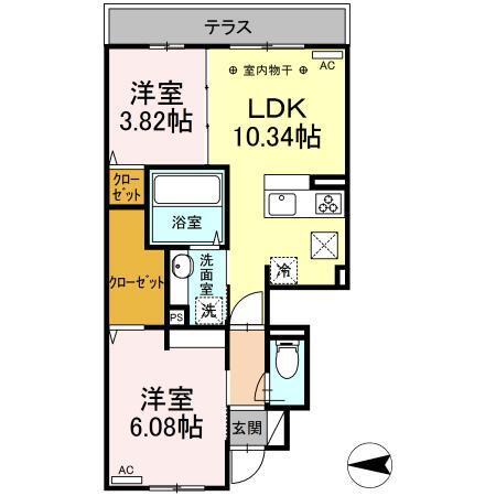 NKガーデン（105） 間取り図画像