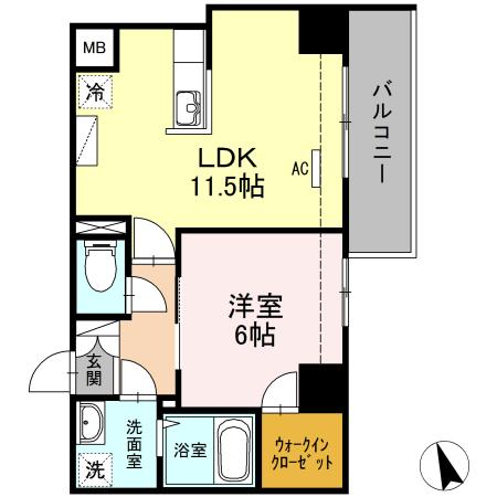 ブリスキューブ（306） 間取り図画像
