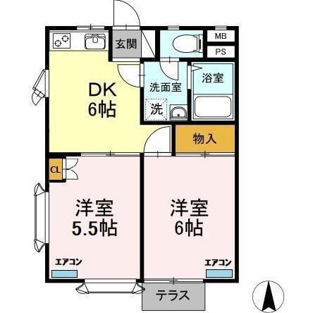 メイプルハイツ（103） 間取り図画像
