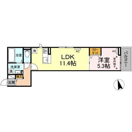 Dスクエア元本郷（301） 間取り図画像