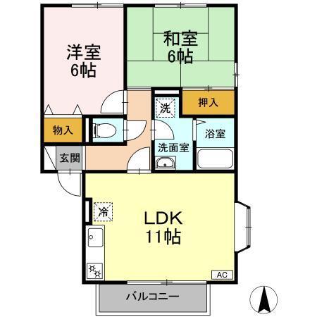 マレッサパーク（106） 間取り図画像