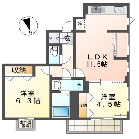 オークフォレスト　聖蹟桜ヶ丘 間取り図画像
