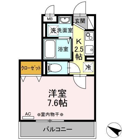 ダイヤモンドハイツ（303） 間取り図画像