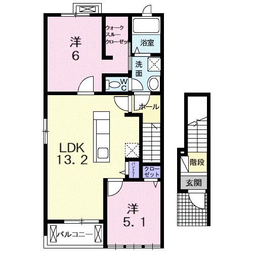 エテルノ（201） 間取り図画像