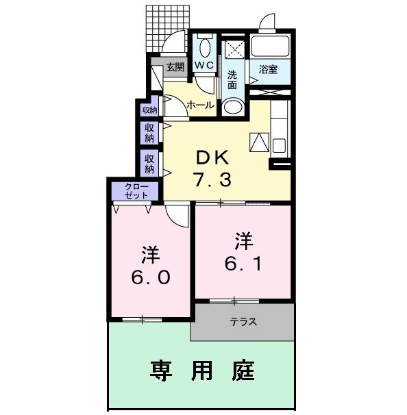 クラール・ブリーゼⅠ（104） 間取り図画像