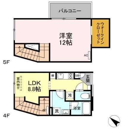 グランテージ西小山（404） 間取り図画像
