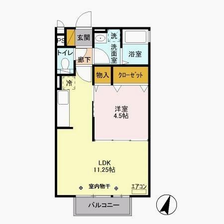 グランジュテ（201） 間取り図画像
