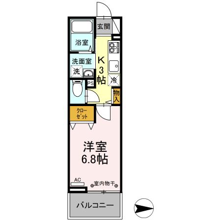 ビューテラス（202） 間取り図画像