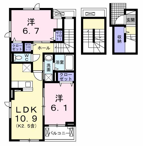 アコルデ北（306） 間取り図画像