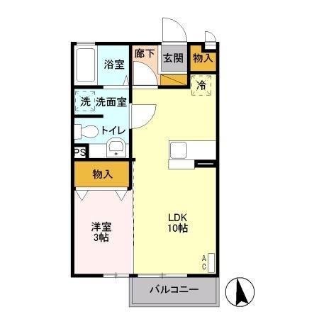 ホワイトミーティア　ＡＢ（A202） 間取り図画像