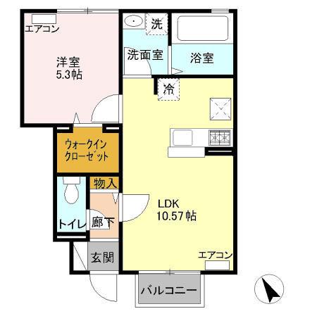 La vie（103） 間取り図画像