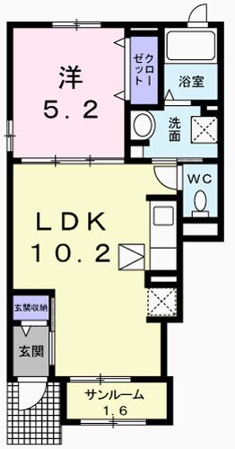 マロンガーデンＢ（101） 間取り図画像