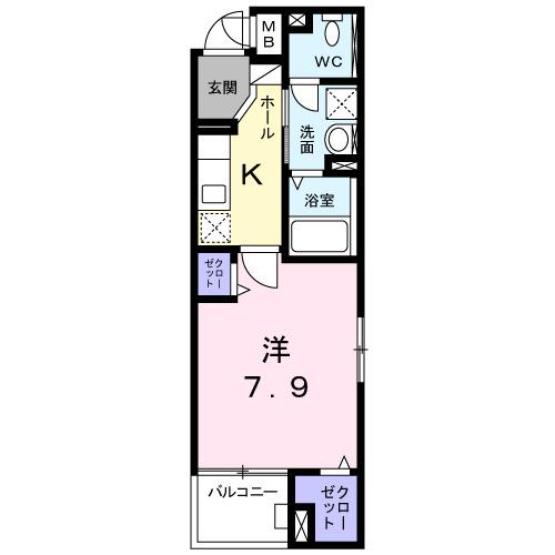 ルピナスⅢ（301） 間取り図画像