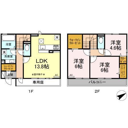 けやき　壱番館（103） 間取り図画像