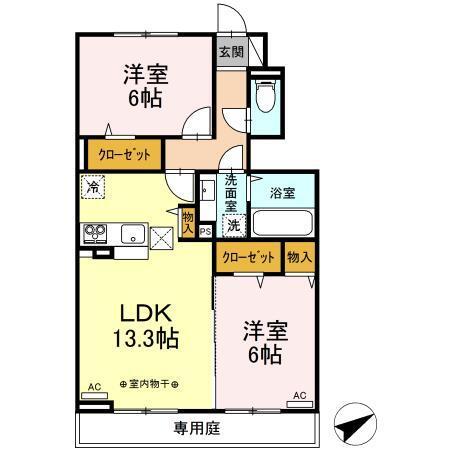 けやき　弐番館（106） 間取り図画像