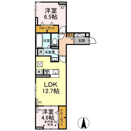 ルリアン保木間（103） 間取り図画像