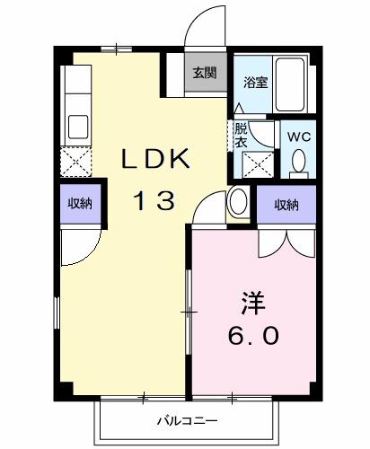 サンビューラーＢ（105） 間取り図画像